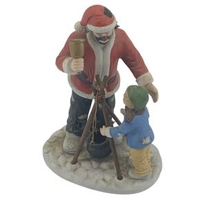 Santa Claus Miniature Collection Emmet‎ Kelly Clown Flambro Ceramic Figurine